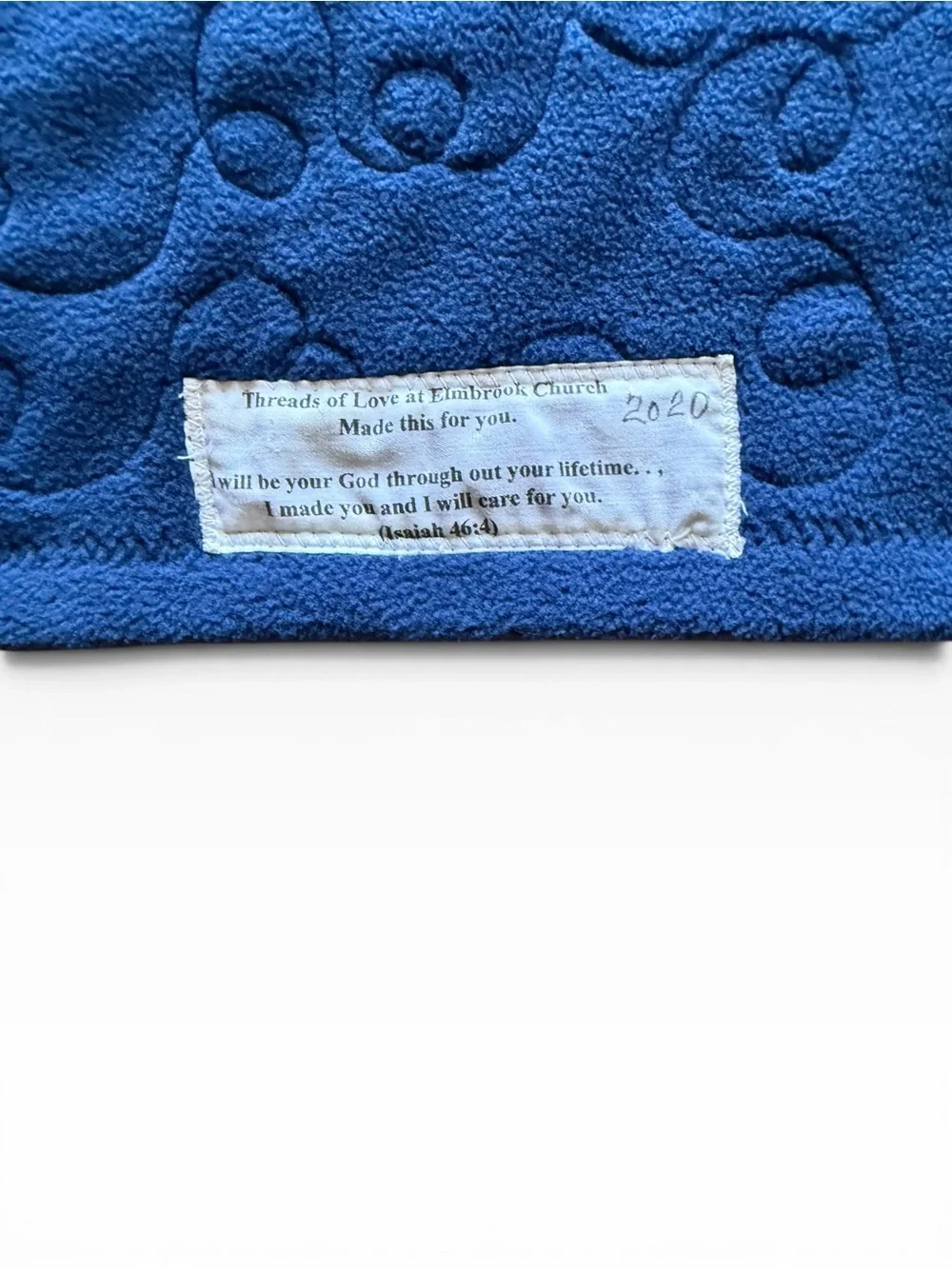 Patriotic Red and Blue Patchwork Quilt
